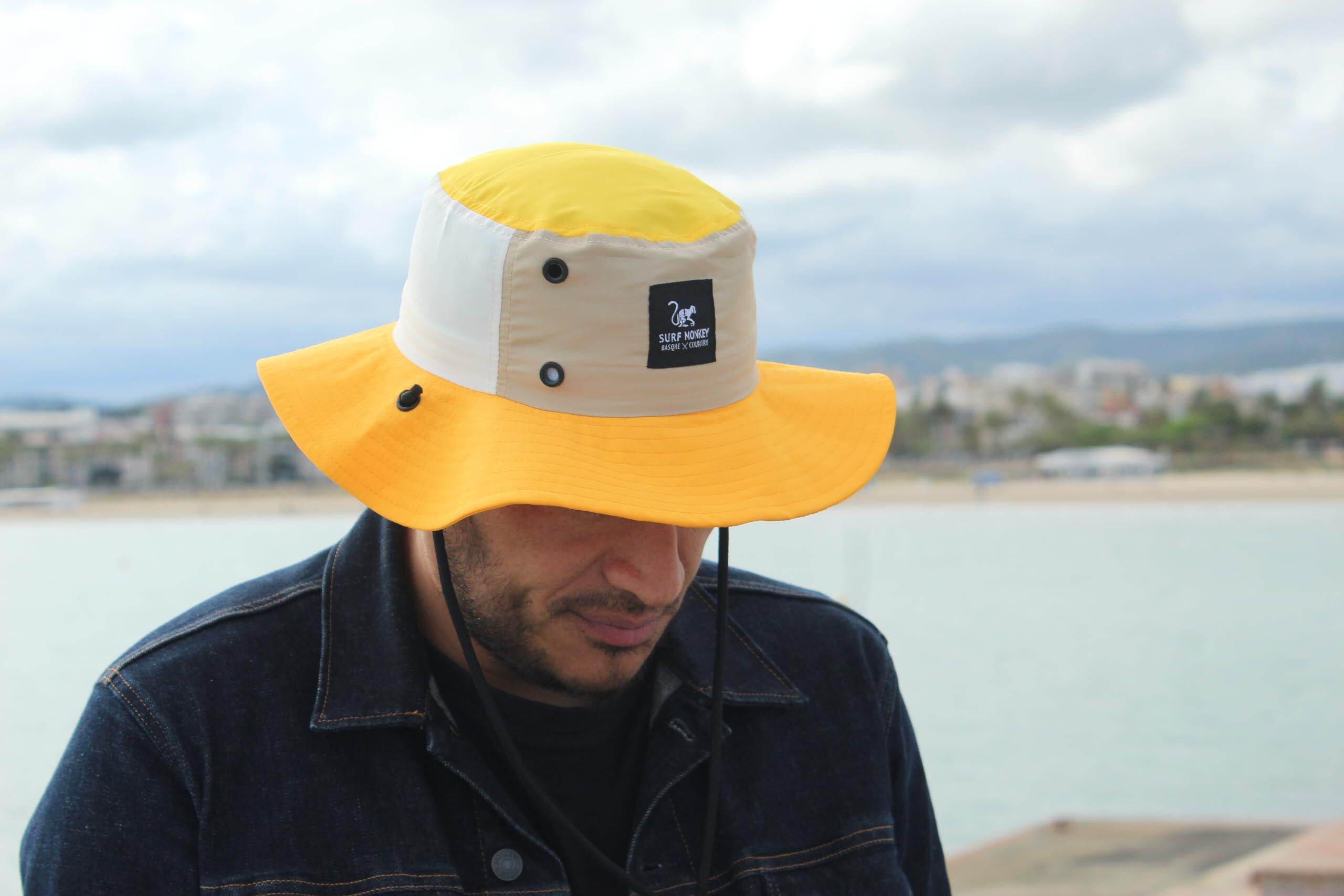 Boonie Hat Impermeable Hombre/Mujer - Talla única -Reciclado (Amarillo) 2/3