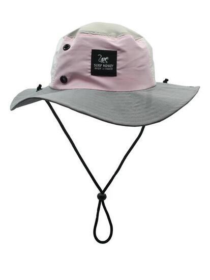 Chapeau de brousse imperméable unisexe - Taille unique - Recyclé (Rose)
