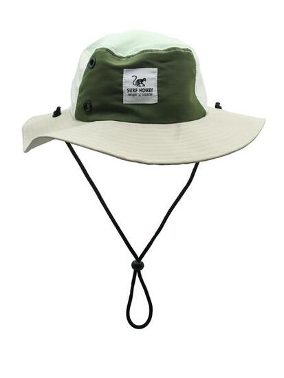 Chapeau de brousse imperméable unisexe - Taille unique - Recyclé (Citron vert)