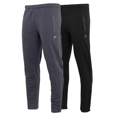 2-pack heren joggingbroek rechte pijp met ritsen in de zakken (sky)