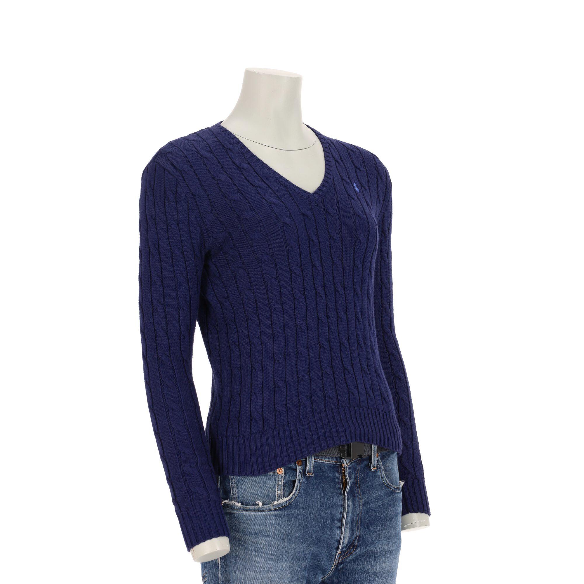 Segunda vida - Pulôver feminino Polo Ralph Lauren cabo azul marinho - Como novo 5/7