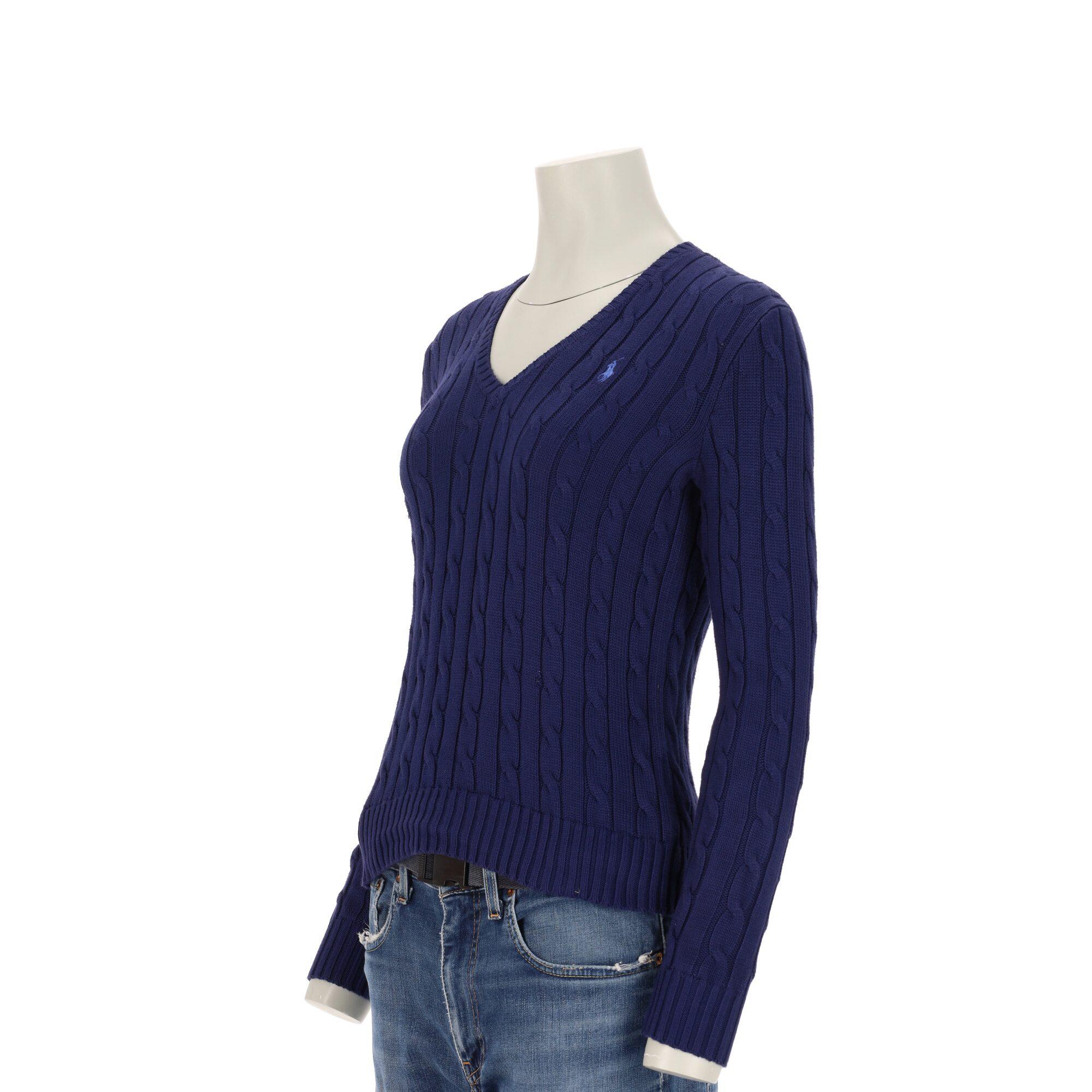 Segunda vida - Pulôver feminino Polo Ralph Lauren cabo azul marinho - Como novo 4/7