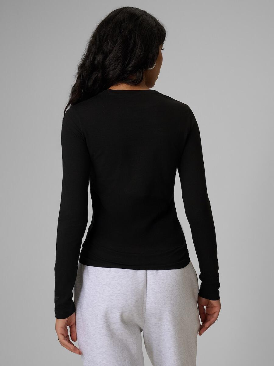 Longsleeve slim gładki damski 4F 4FRSS26TLONF658 2/7