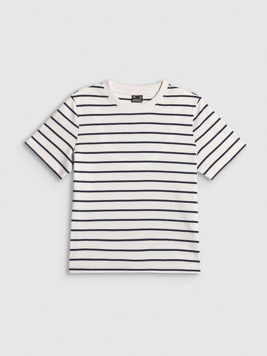 T-shirt relaxed z nadrukiem damski 4F 4FRSS26TTSHF4023 5/6