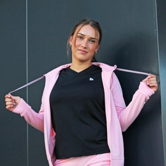 Damen-Multisport-T-Shirt mit V-Ausschnitt, Vera Cool Dry 4/5