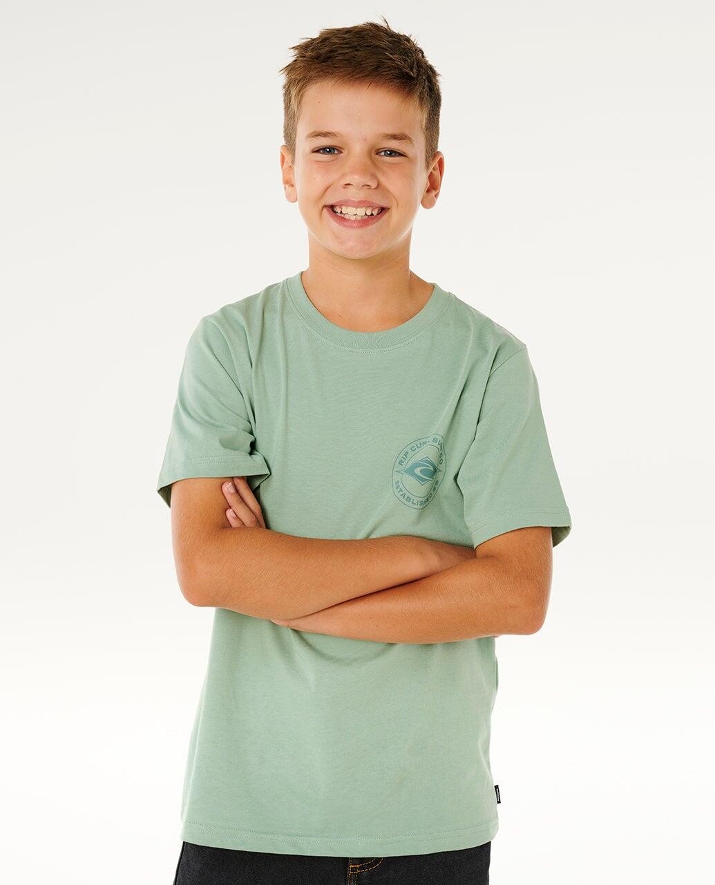 T-shirt Garçon à manches courtes Stapler - Aloe 5/5