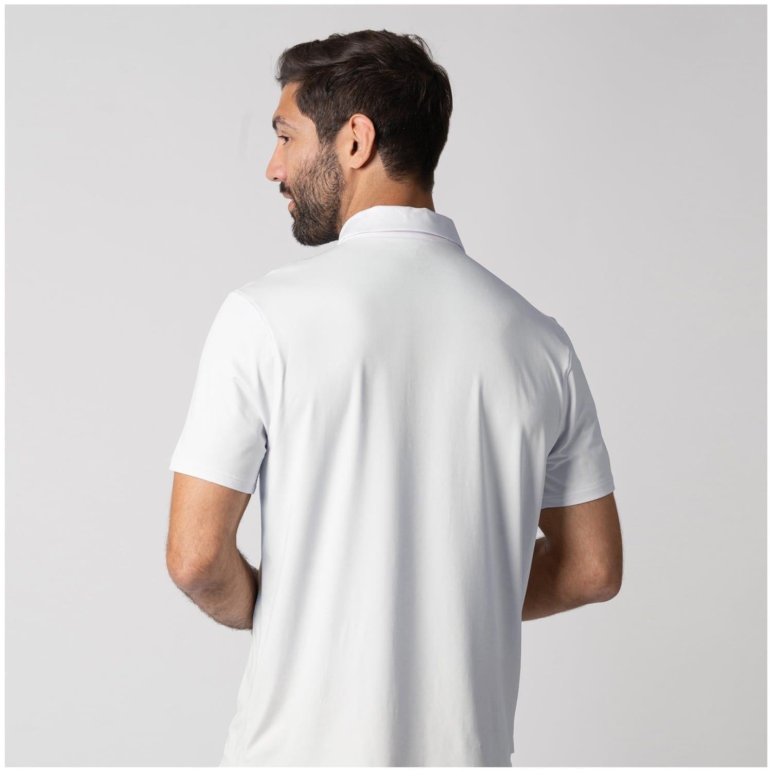 Polo de pickleball de hombre CLUB Joola blanco 2/3
