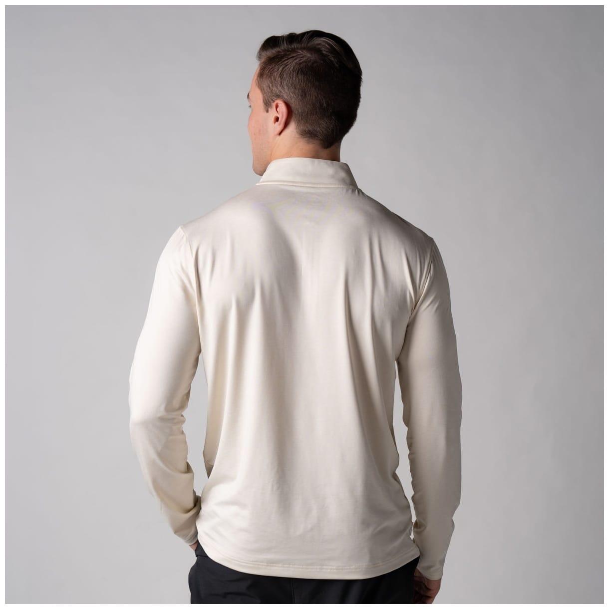 Camiseta de pickleball de hombre QUARTER ZIP Joola beige 2/3