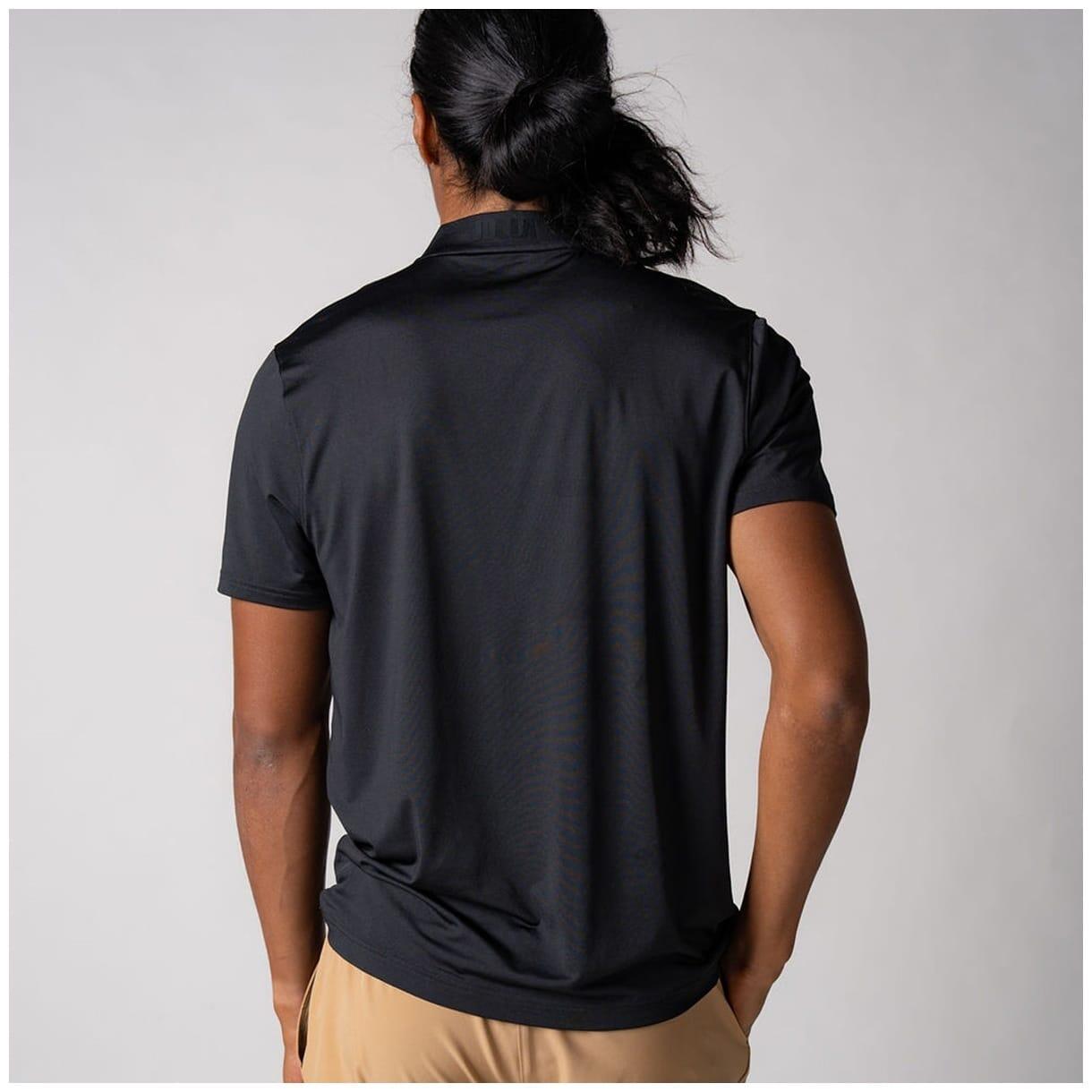 Polo de pickleball de hombre COURT Joola negro 2/3