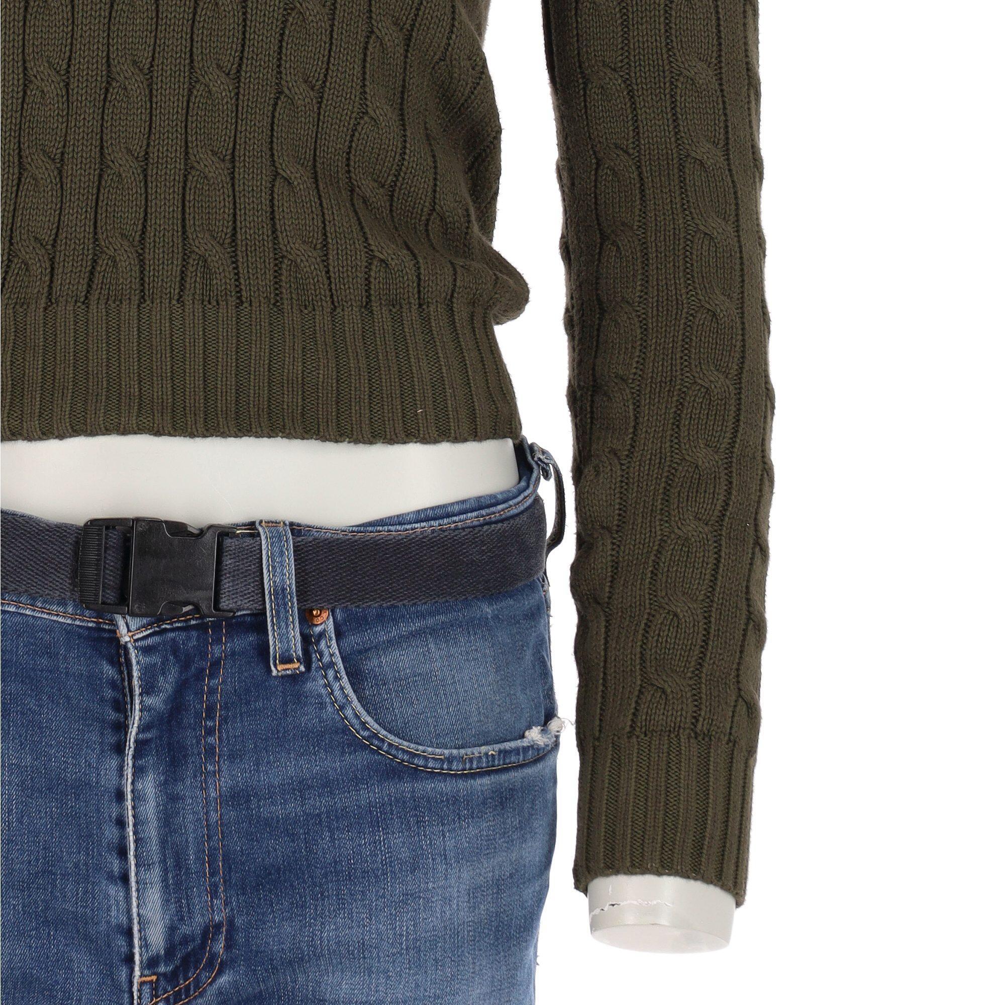 Seconde vie - Pull Femme  torsadé Kaki - Excellent 7/7