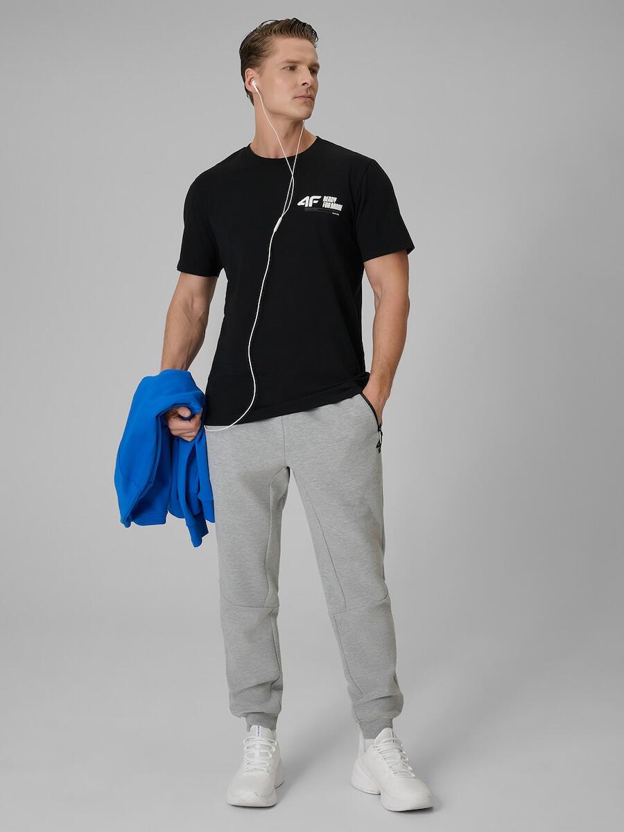 T-shirt regular gładki męski 4F 4FRSS26TTSHM3992 4/5