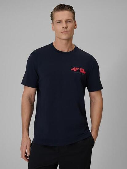 T-shirt regular gładki męski 4F 4FRSS26TTSHM3992