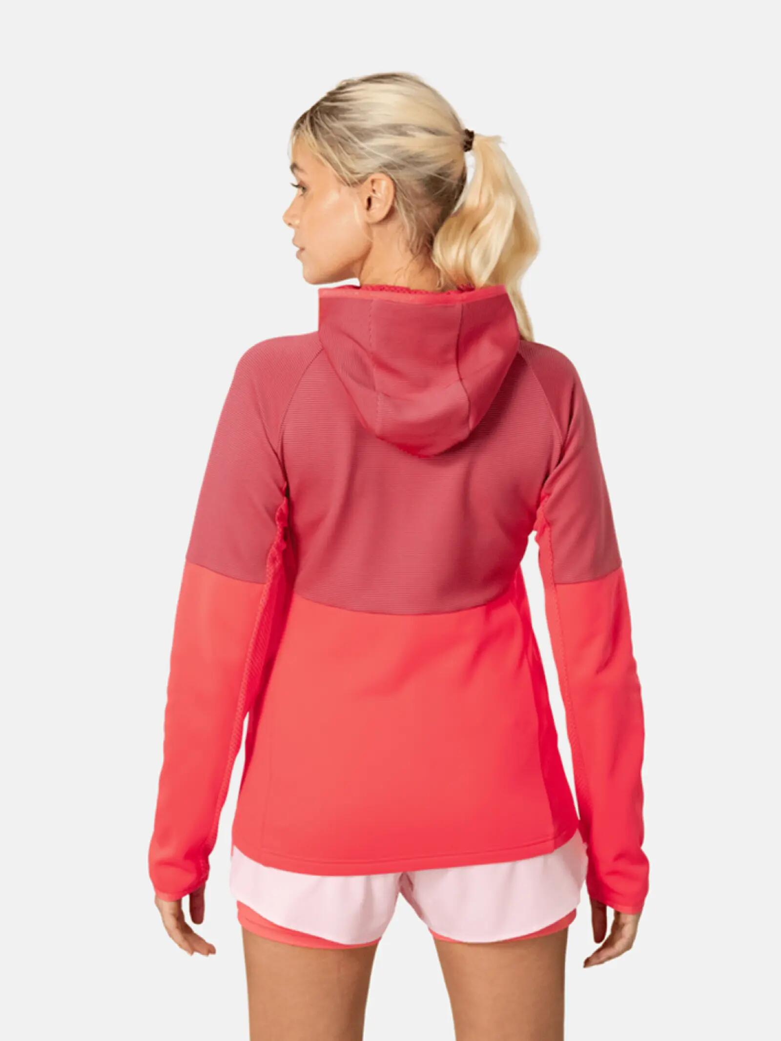 Dames - sport - sweatshirt - TOVE Midlayer - met kap, lange mouwen - Candy 2/3