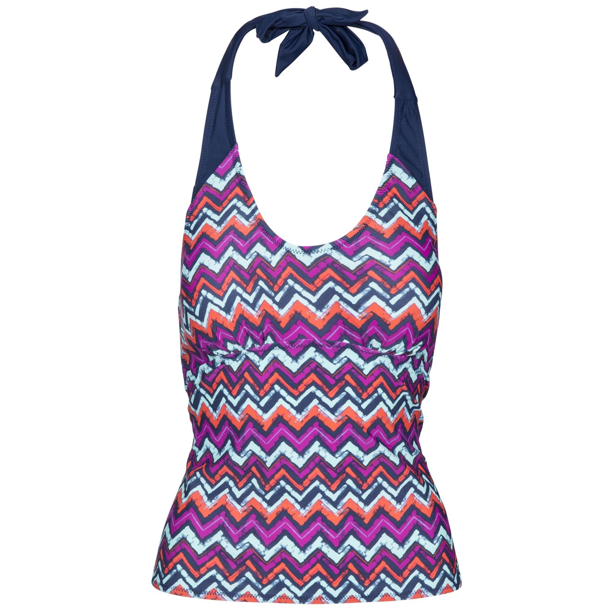 Women's WINONA tankini top (Dark blue/violet/red)