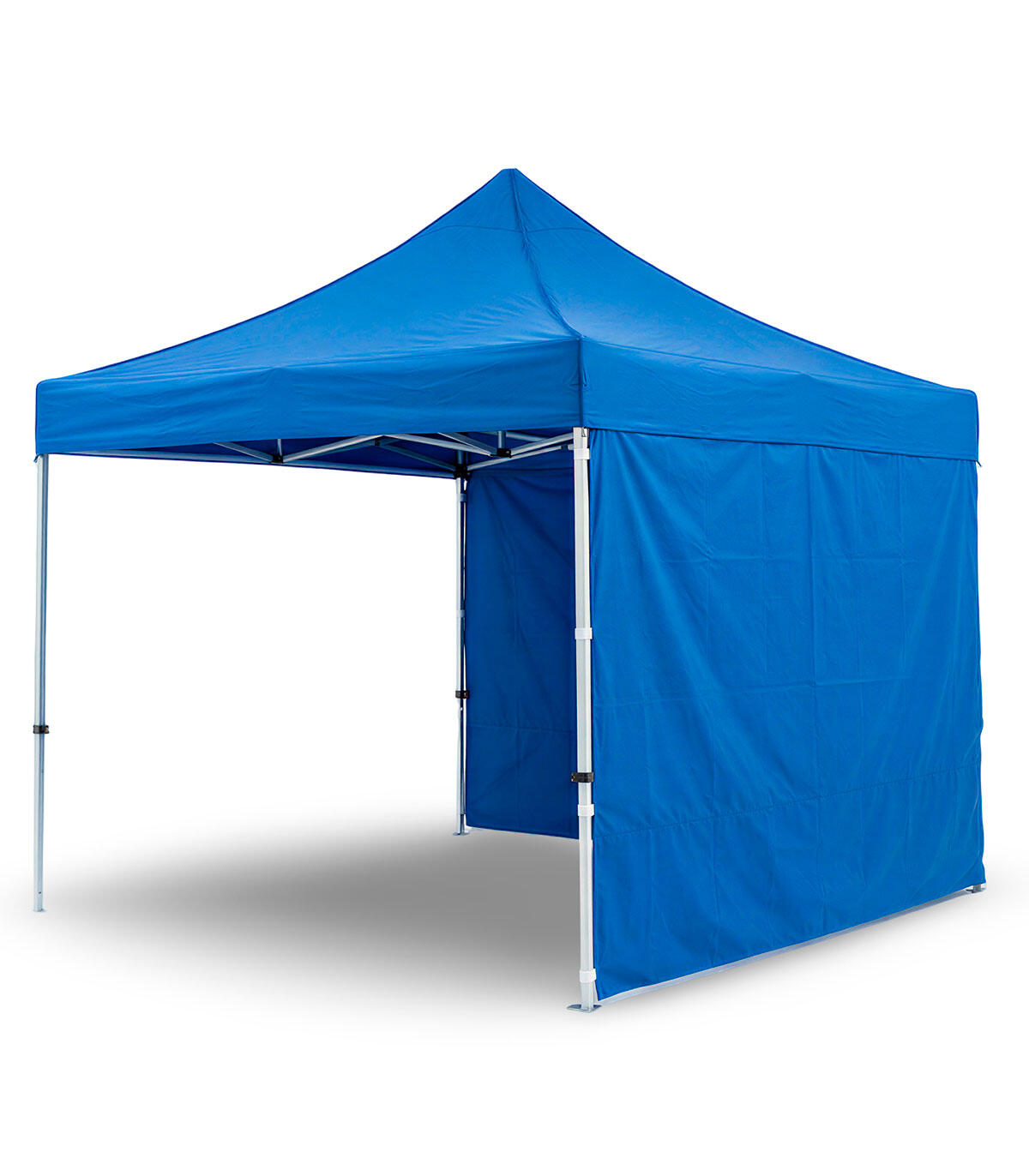 Parede lateral fechada 3x2m para tenda articulada 3x3m – impermeável, azul 2/5