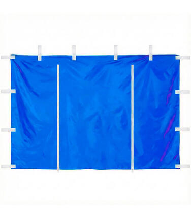 Seitenwand mit Tür Reißverschluss 3x2m für Faltpavillon 3x3m – blau