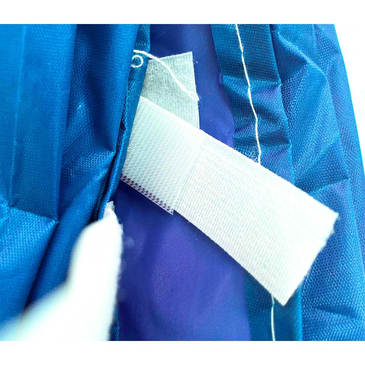 Parede lateral fechada 3x2m para tenda articulada 3x3m – impermeável, azul 4/5