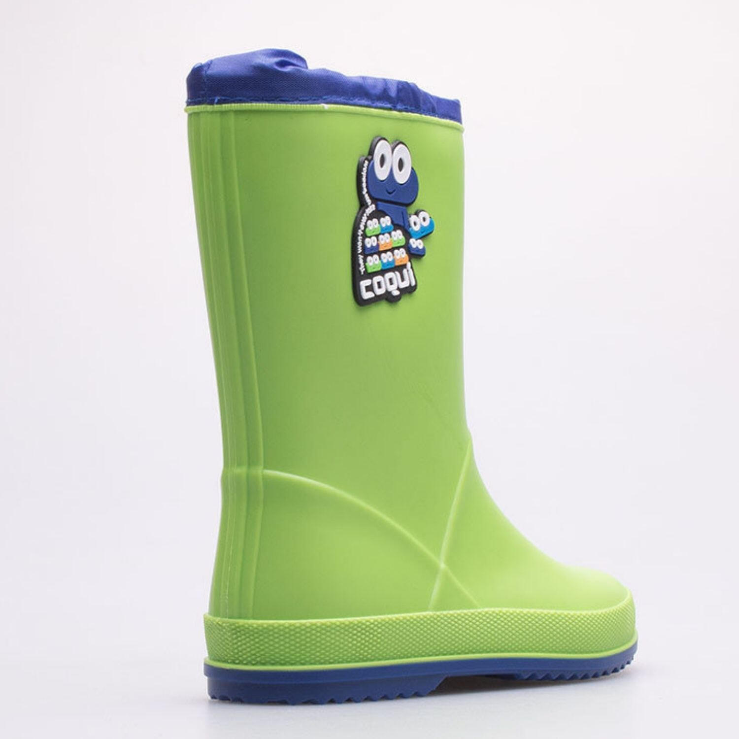 Kalosze dziecięce COQUI RAINY COLLAR gumowce zielone 3/6