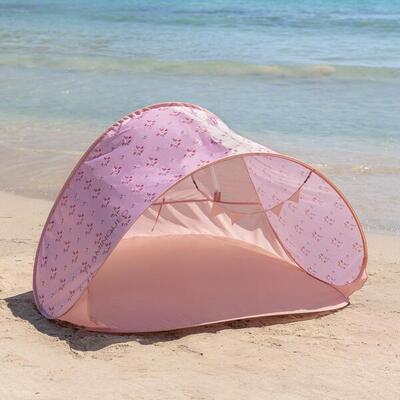 Flamingueo tenda spiaggia bambini upf50+ pieghevole rosa