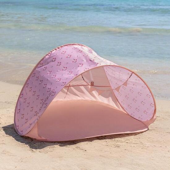 Flamingueo tenda spiaggia bambini upf50+ pieghevole rosa