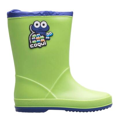 Bottes de pluie COQUI RAINY COLLAR pour enfants Vertes