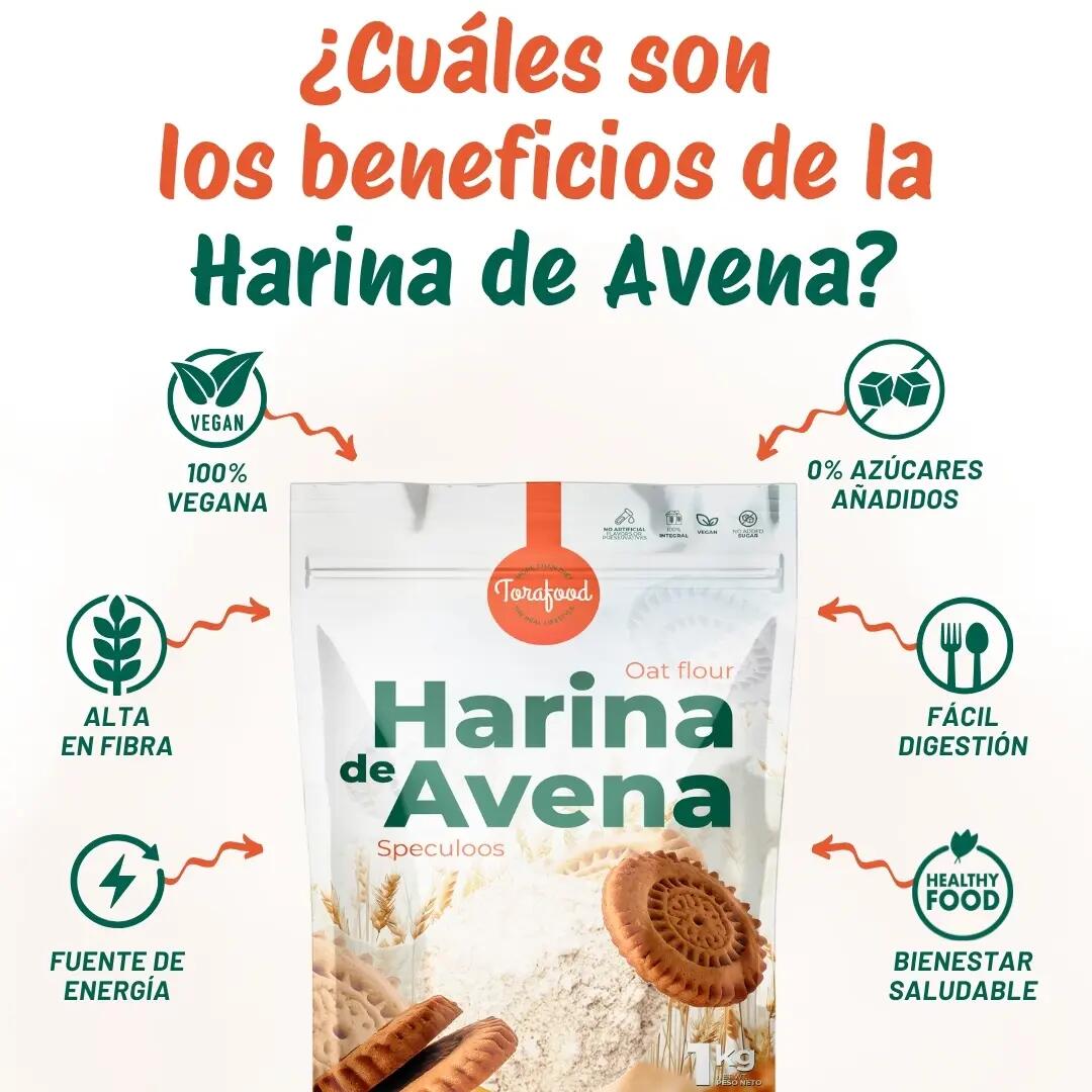 Harina de Avena Sabor Speculoos 1KG torafood 3/5