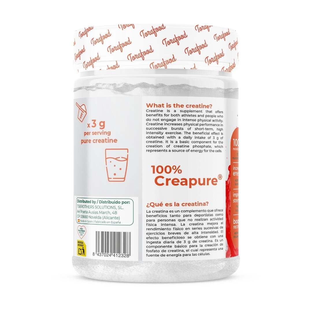 Creatina Creapure Monohidratada Sabor Sandia 320G Torafood 2/5