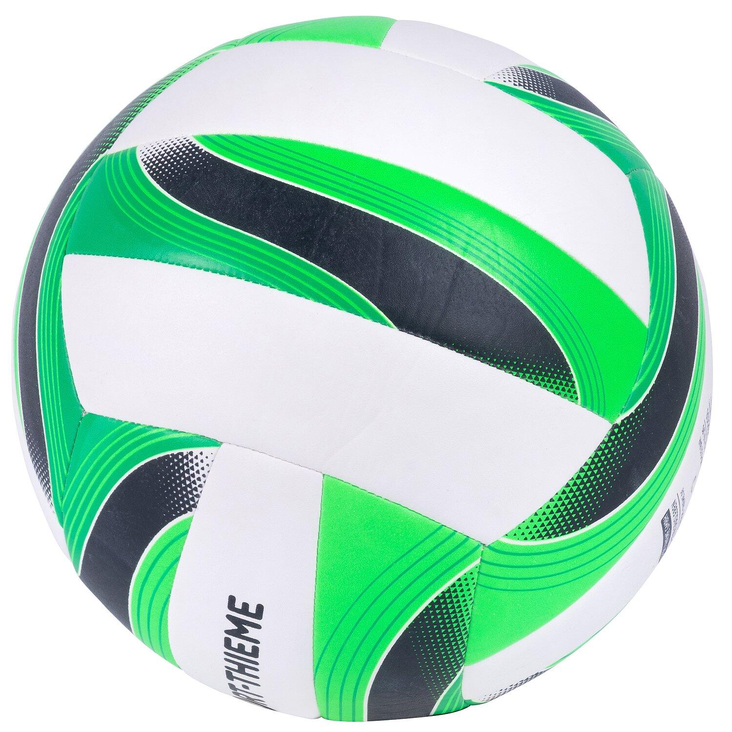 Beachvolleyball Fairtrade Beachvolleyball Unisex Weiß-Grün 2/4