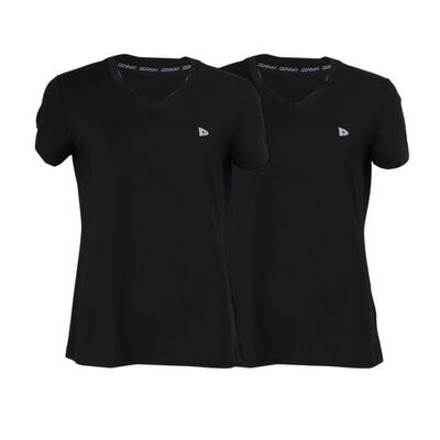 2-pack dames multi sport v-hals t-shirt vera cool dry