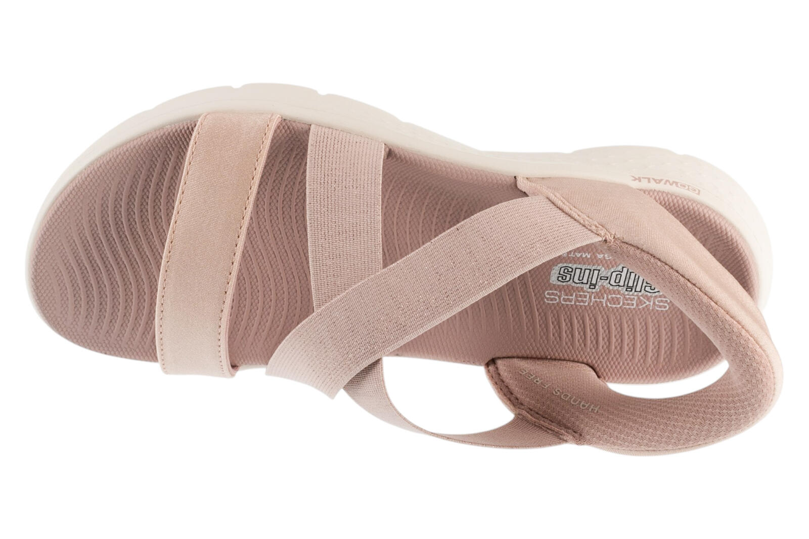 Sandały damskie,  Slip-Ins: Go Walk Flex Sandal - Glimmer Up 3/4