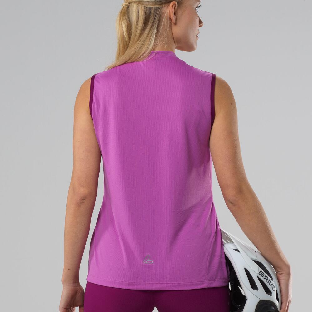 Damen ärmelloses Fahrradtrikot Plain Clearwater - Grün 4/5