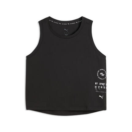 Damska skrócona koszulka na ramiączkach PUMA x HYROX CLOUDSPUN ThermoAdapt PUMA