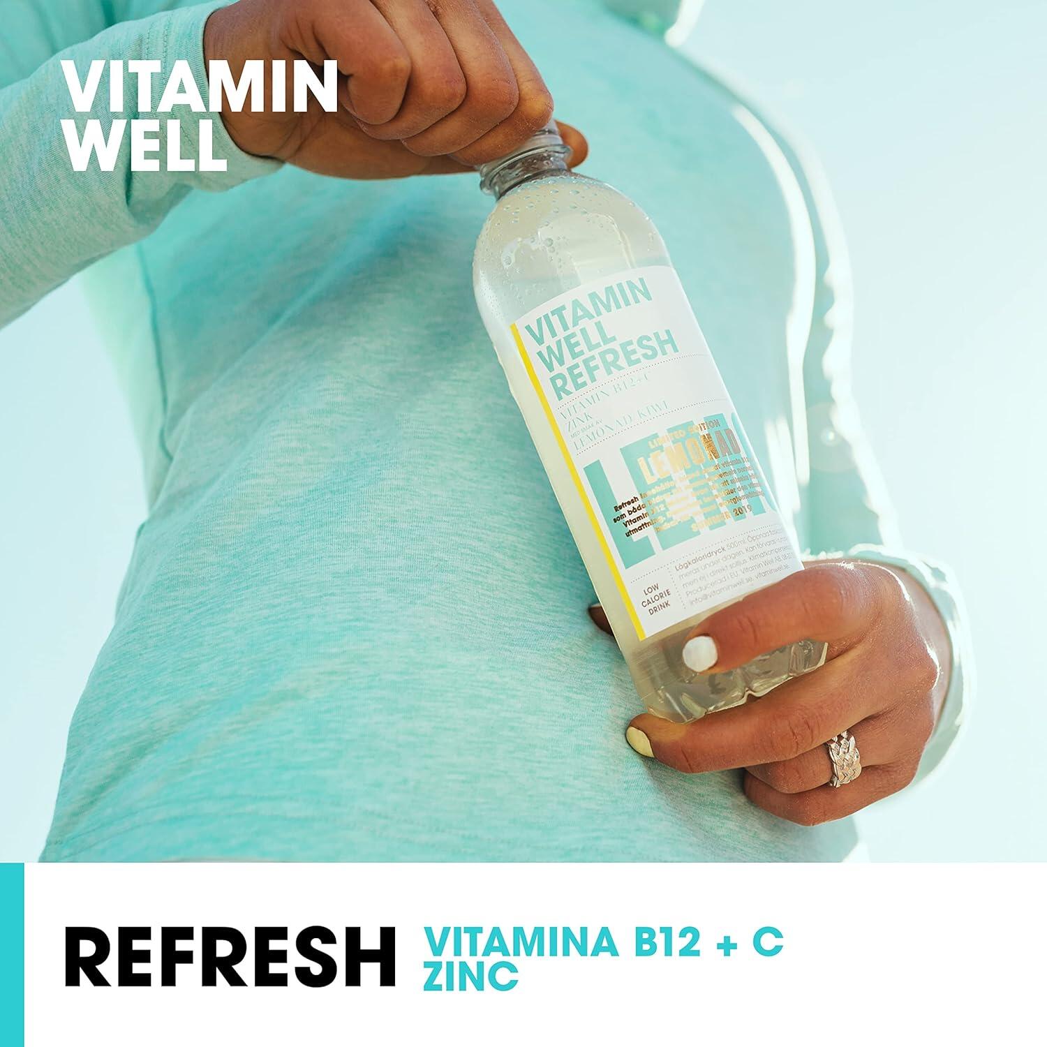 Bebida Vitaminada Refresh Kiwi/Limonada 500ml Vitamin Well 2/4