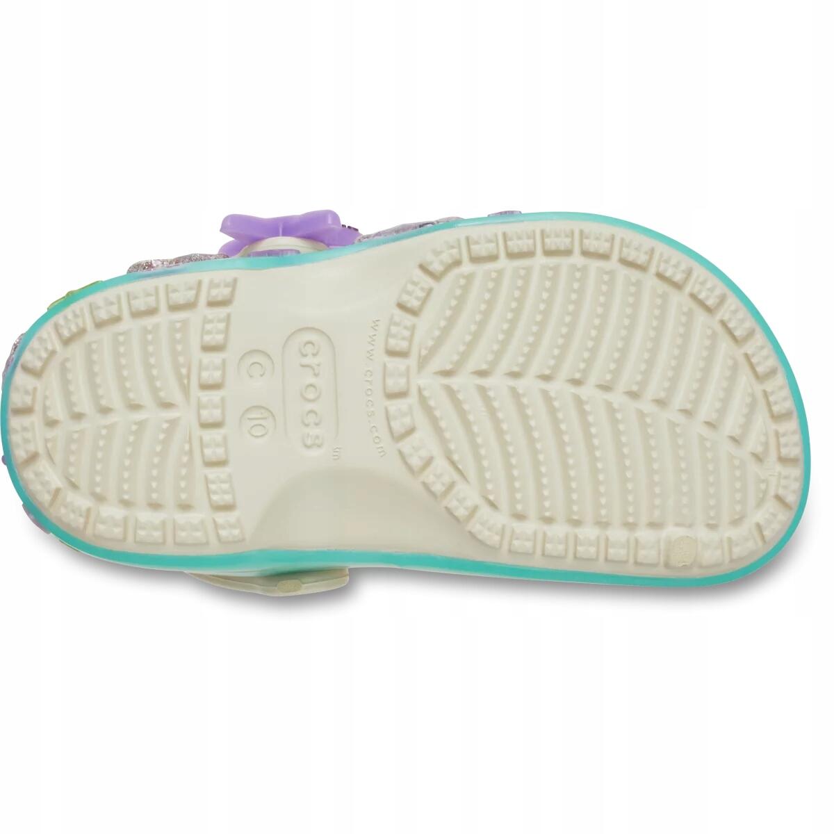 Chodaki Dla Dzieci Crocs Classic Sea Sparkle Shaker Clog 4/6