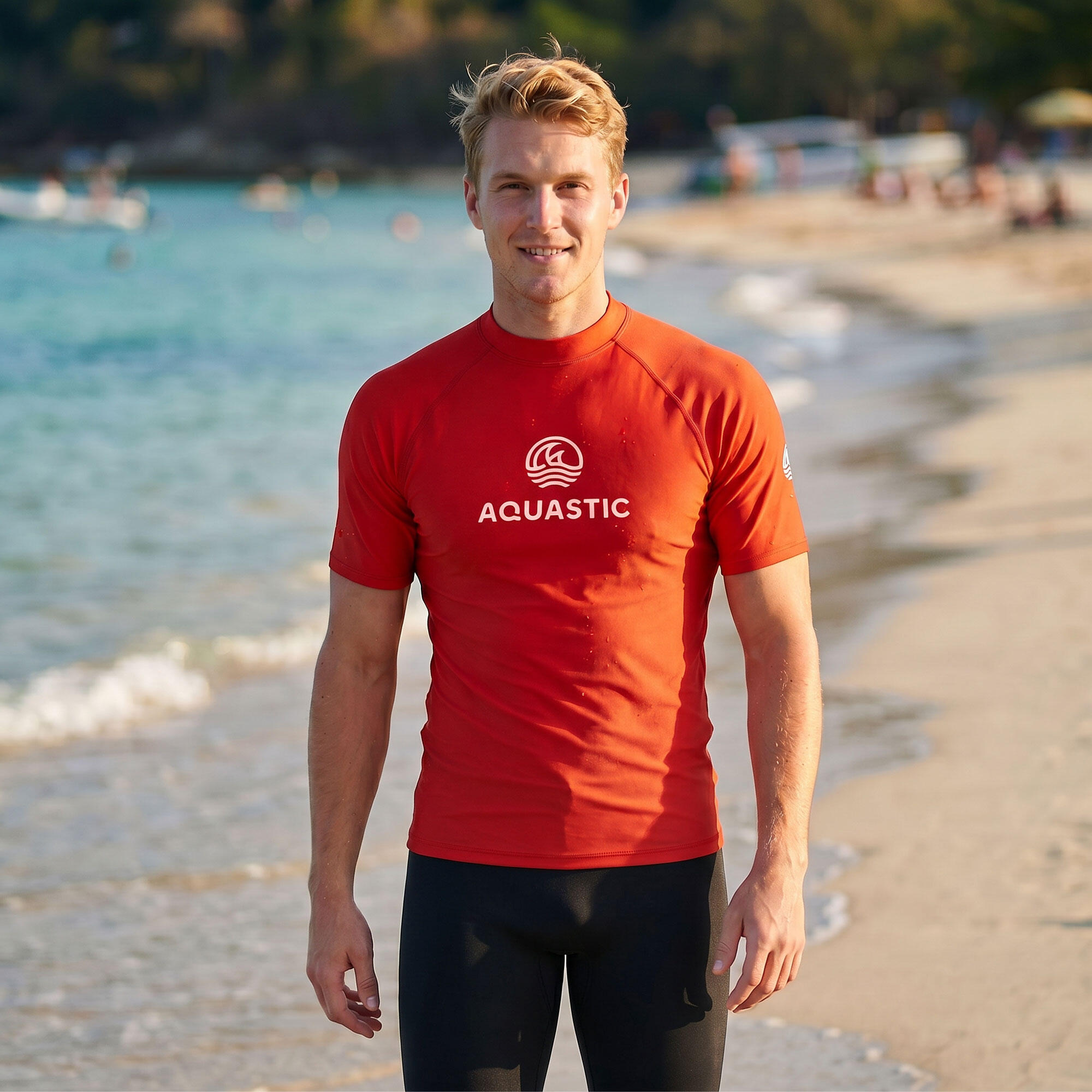 Heren T-shirt AQUASTIC Rimos UV 50+ UPF 5/7