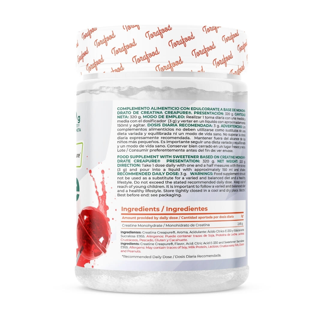 Creatina Creapure Monohidratada Lollipop 320g Torafood 3/5