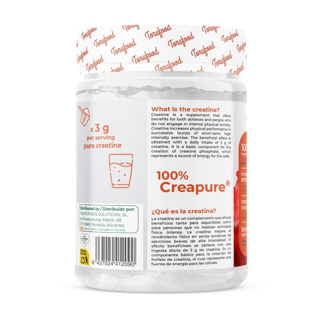 Creatina Creapure Monohidratada Lollipop 320g Torafood 2/5