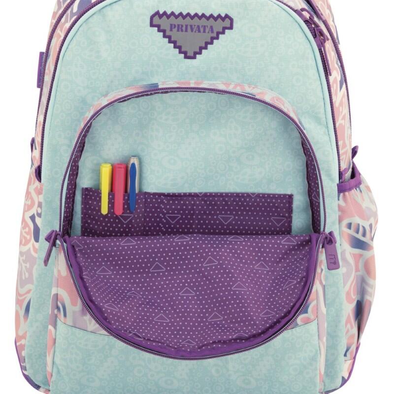 Mochila escolar adaptable a carro con compartimento para portátil PRIVATA 6/7