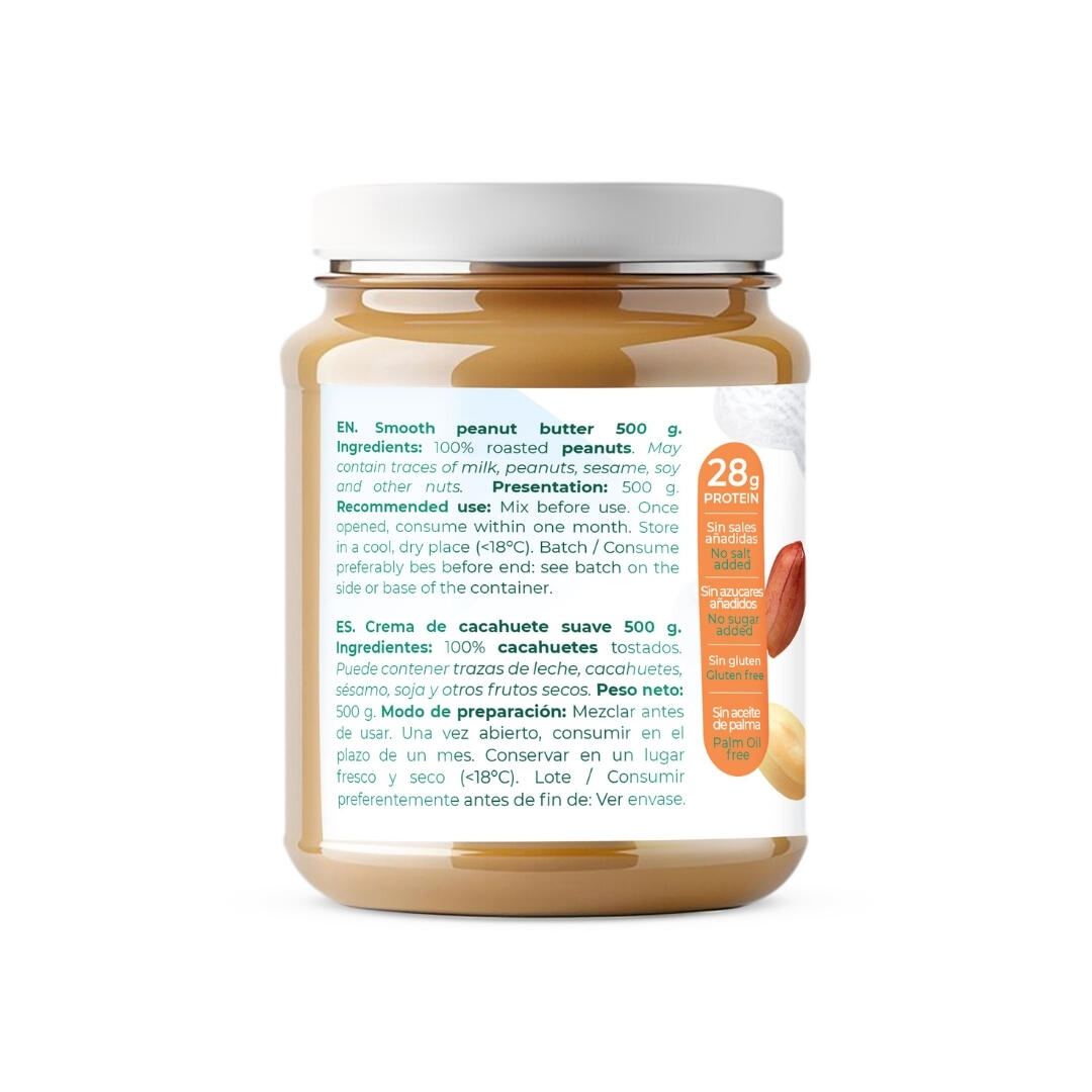 Crema de Cacahuete Proteica 500G Torafood 3/5