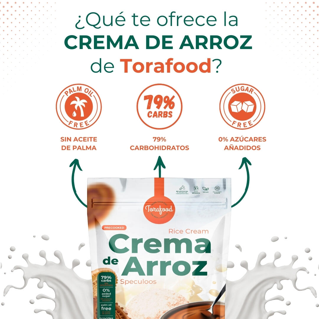 Crema de Arroz Sabor Speculoos 1KG Torafood 3/6