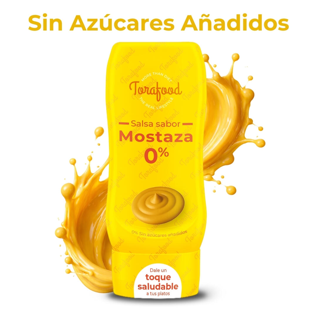 Salsa Zero Mostaza 330ml Torafood 3/4