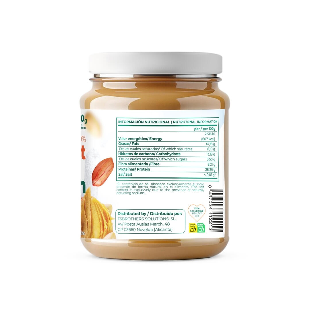 Crema de Cacahuete Proteica 500G Torafood 2/5
