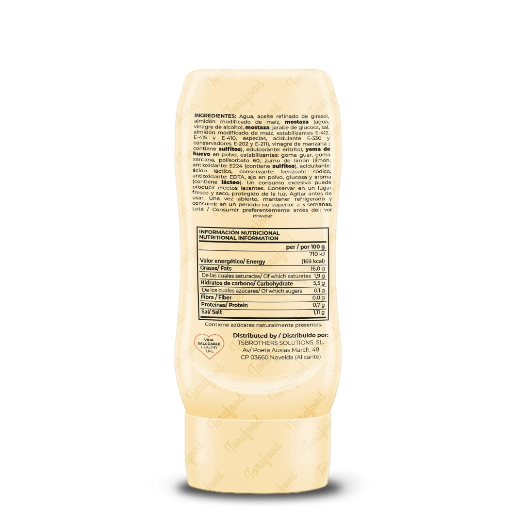 Salsa Zero Mayo 330ml Torafood 2/4