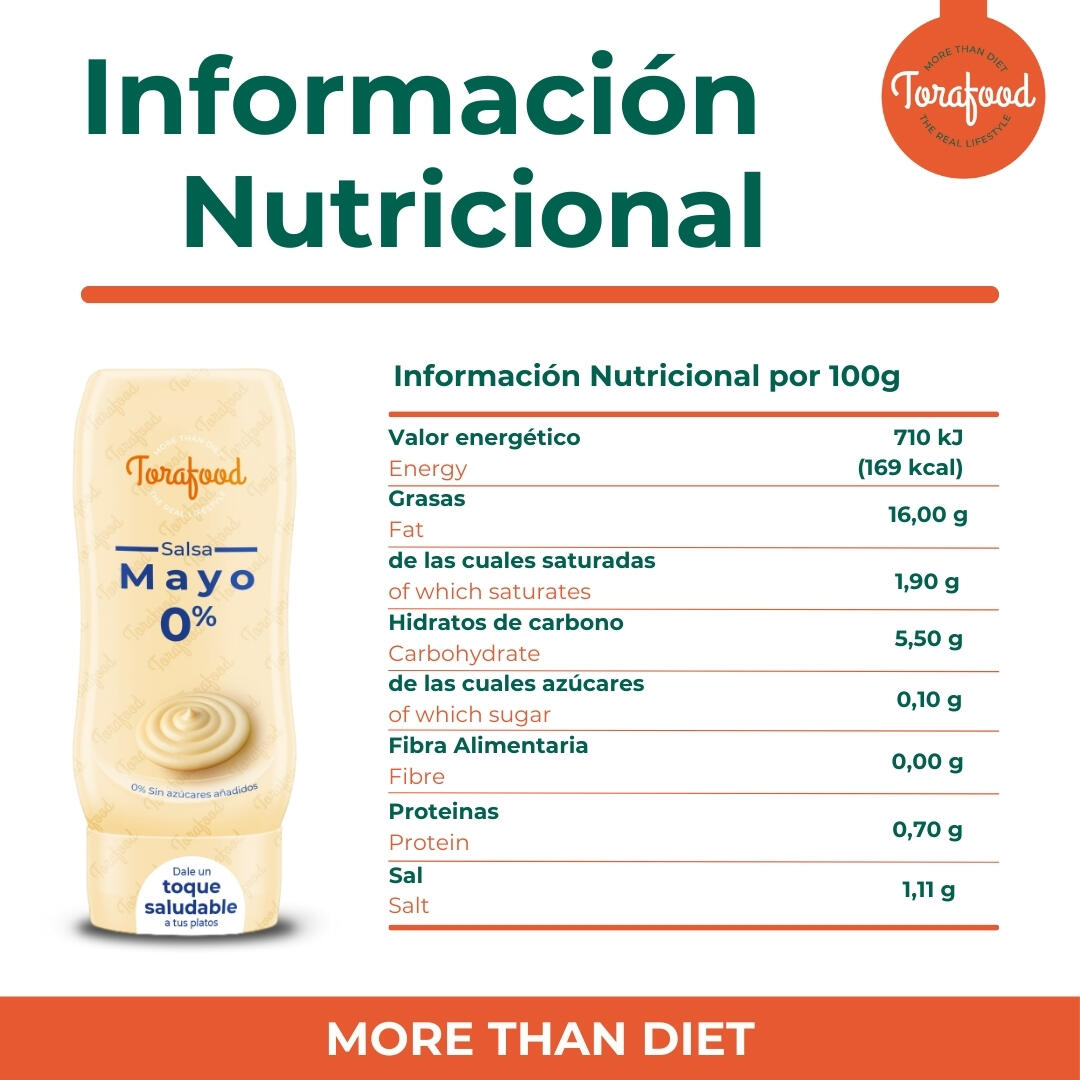 Salsa Zero Mayo 330ml Torafood 4/4