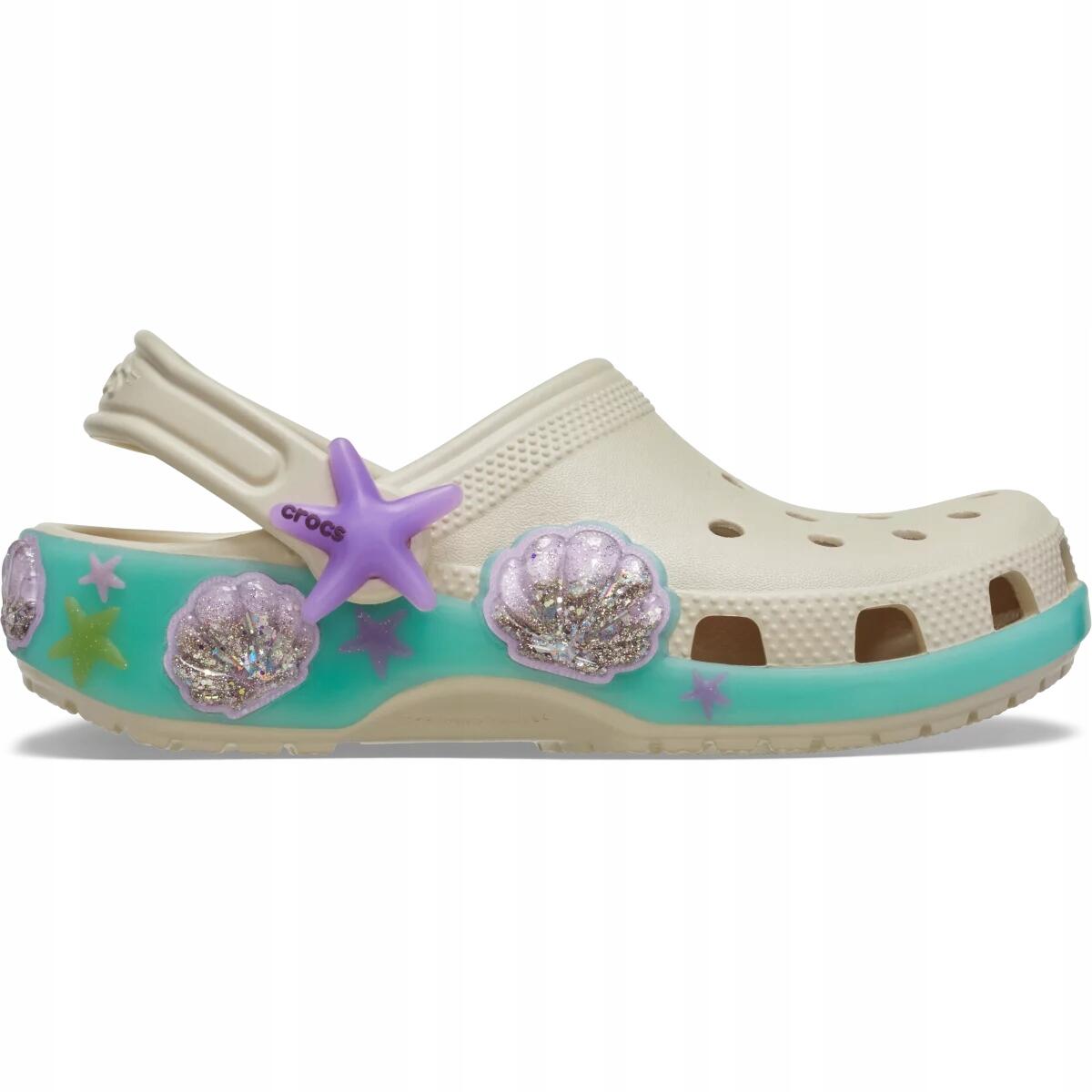 Chodaki Dla Dzieci Crocs Classic Sea Sparkle Shaker Clog 3/6