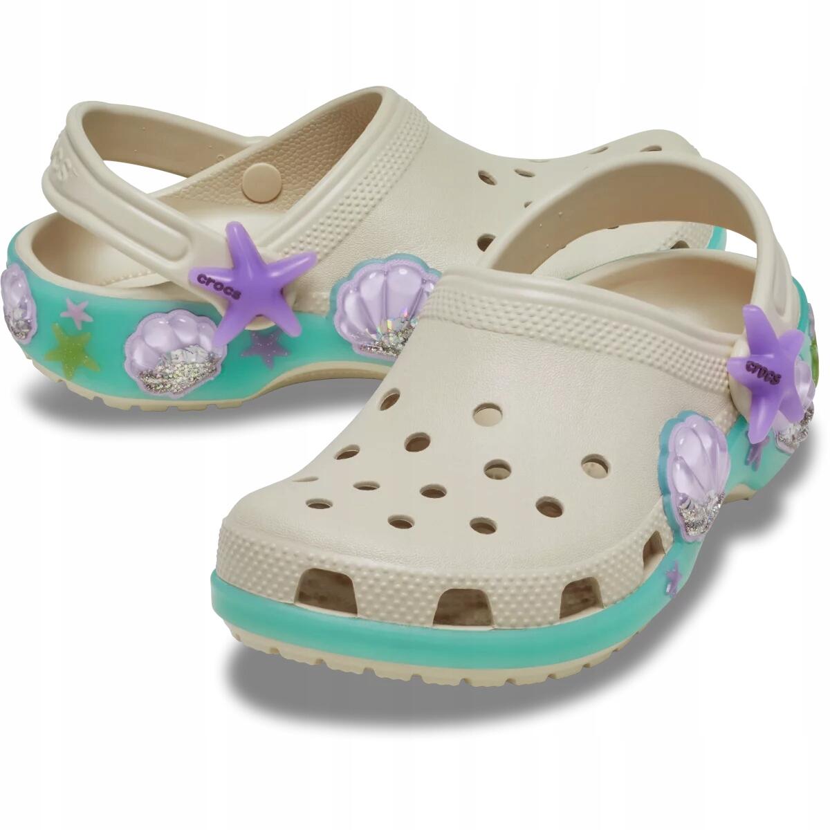 Chodaki Dla Dzieci Crocs Classic Sea Sparkle Shaker Clog 2/6