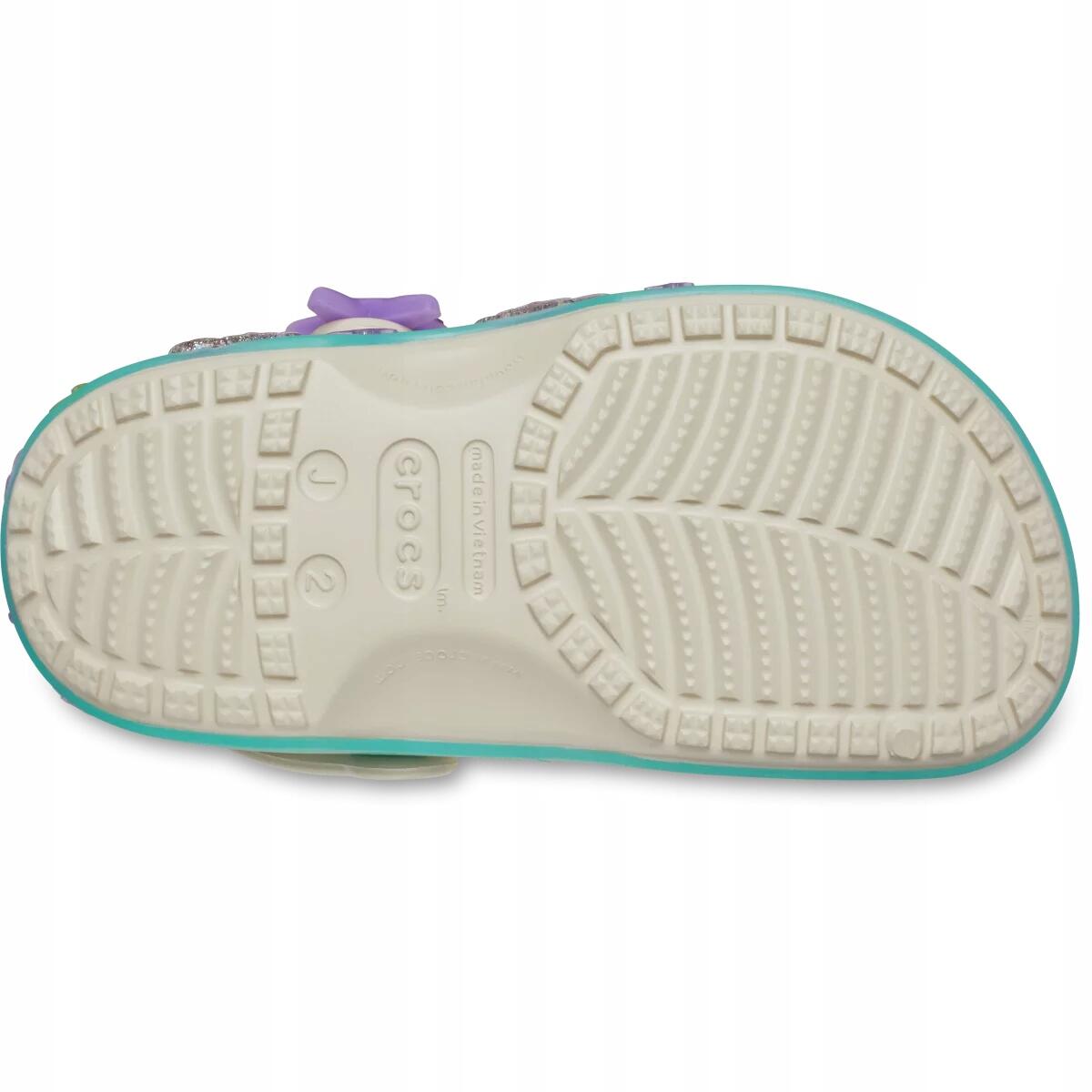 Chodaki Dla Dzieci Crocs Classic Sea Sparkle Shaker Clog 4/6