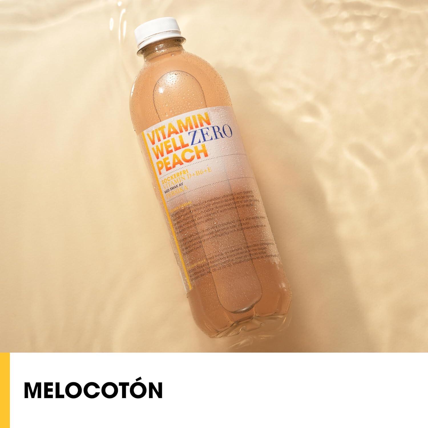 Bebida Vitaminada Zero Peach 500ml Vitamin Well 3/4