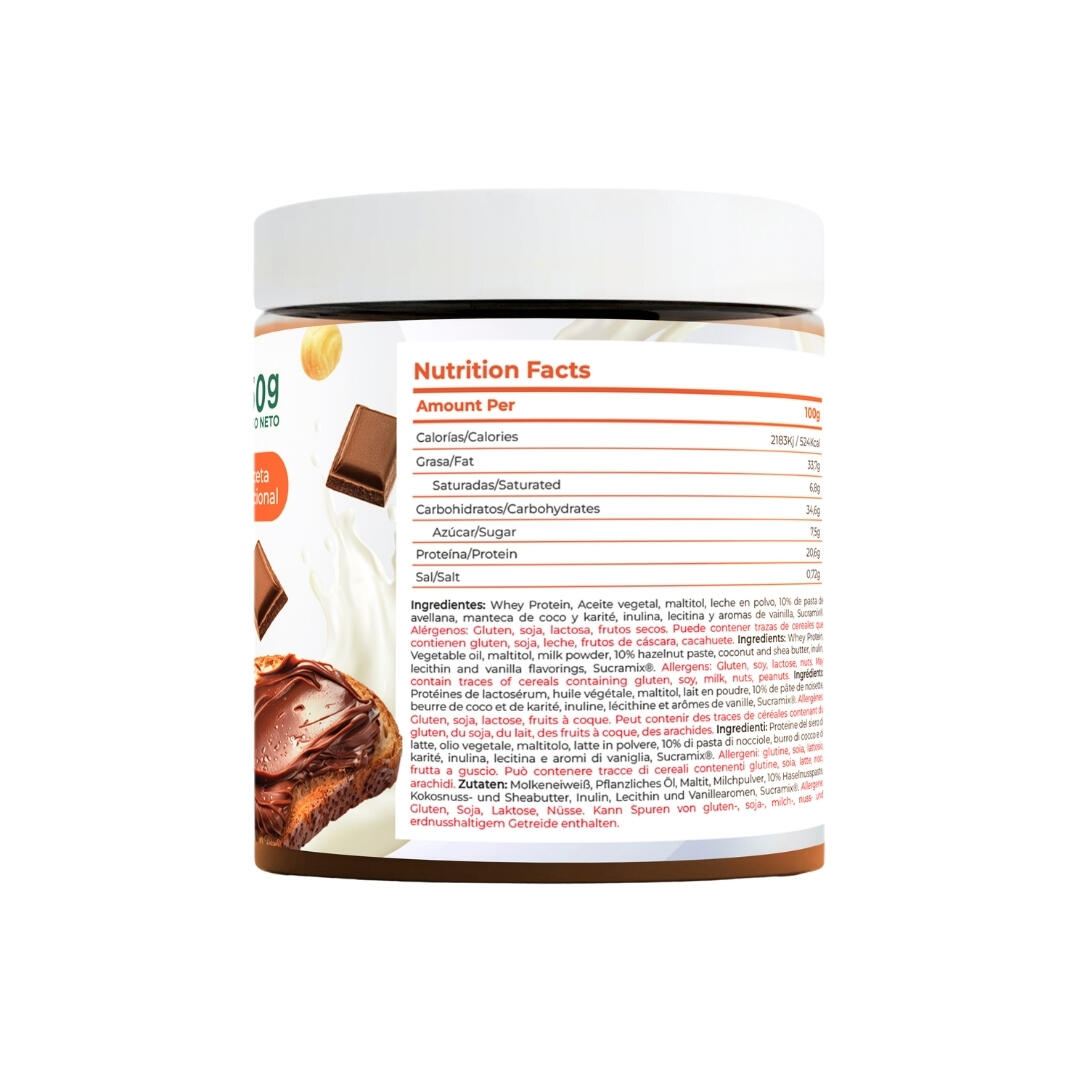 Crema Proteica Chocolate Avellana 200G Torafood 2/5