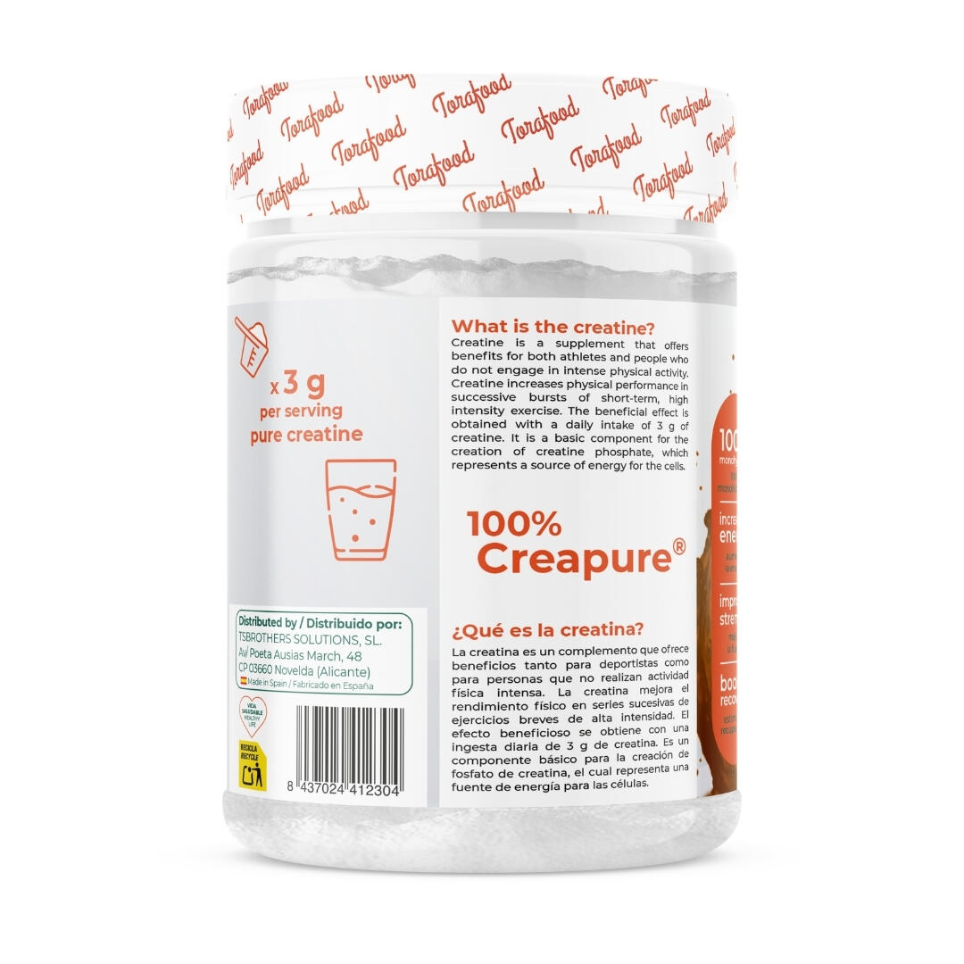 Creatina Creapure Monohidratada Sabor Cola 320G Torafood 2/5